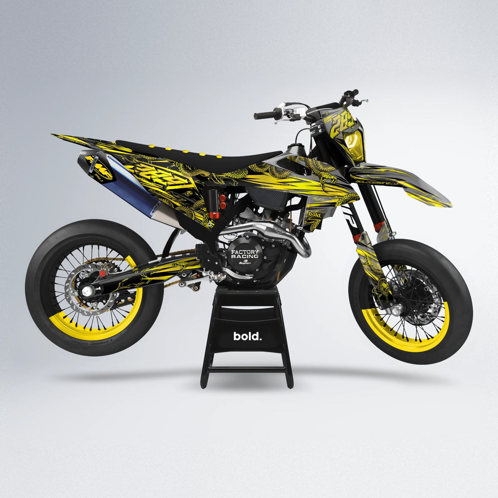 VIPER supermoto graphics kit in Yellow