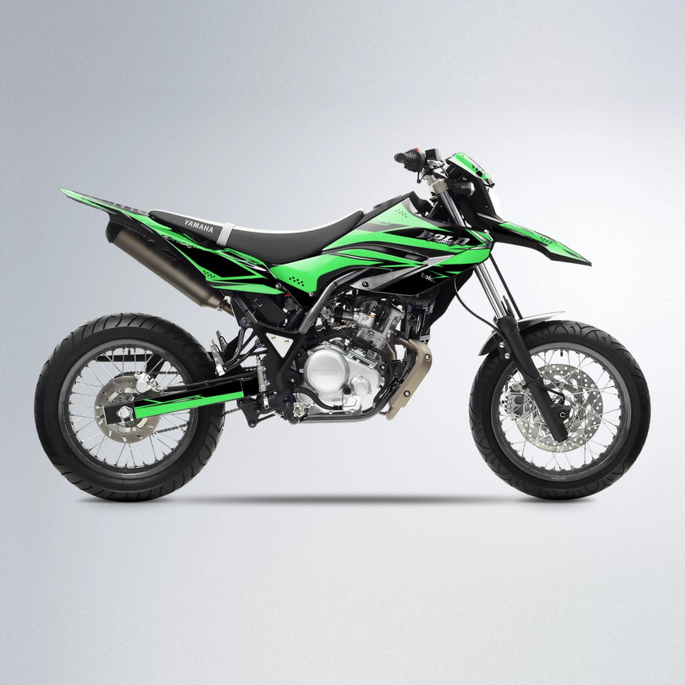 VISIONARY Yamaha WR 125X supermoto graphics kit in Green