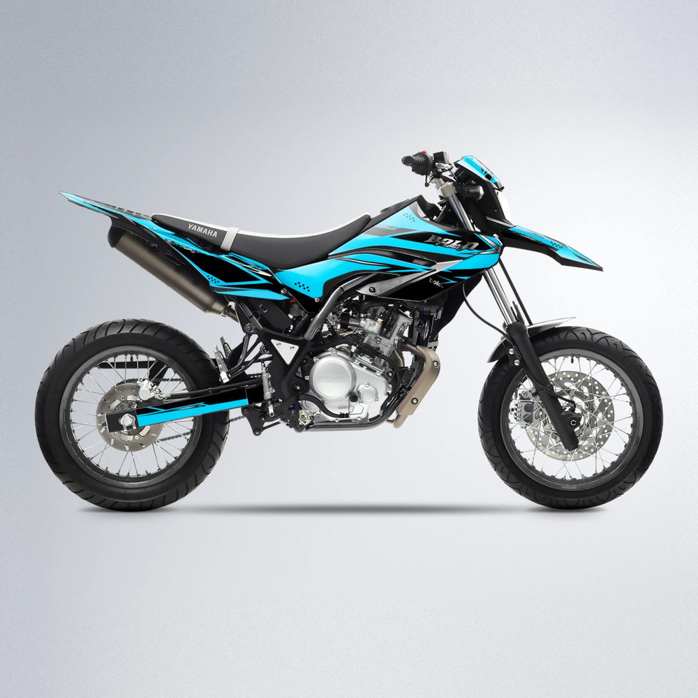 VISIONARY Yamaha WR 125X supermoto graphics kit in Light Blue