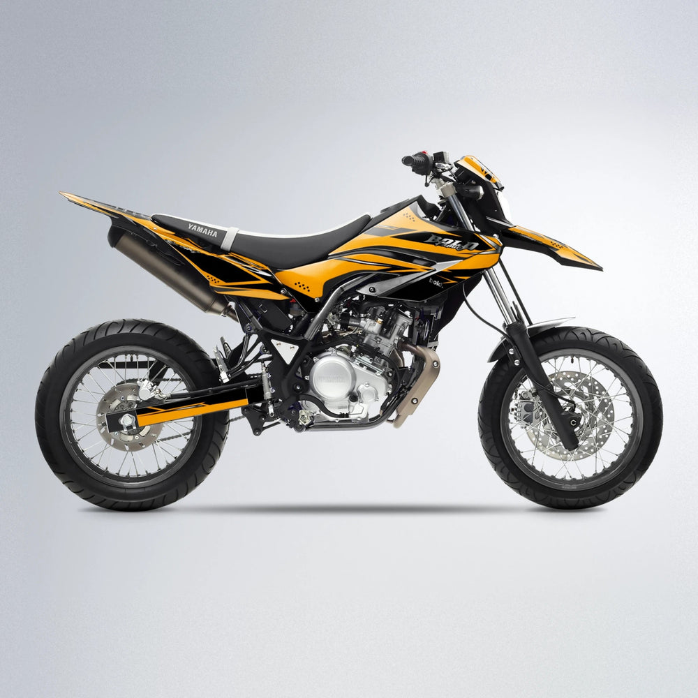 VISIONARY Yamaha WR 125X supermoto graphics kit in Orange