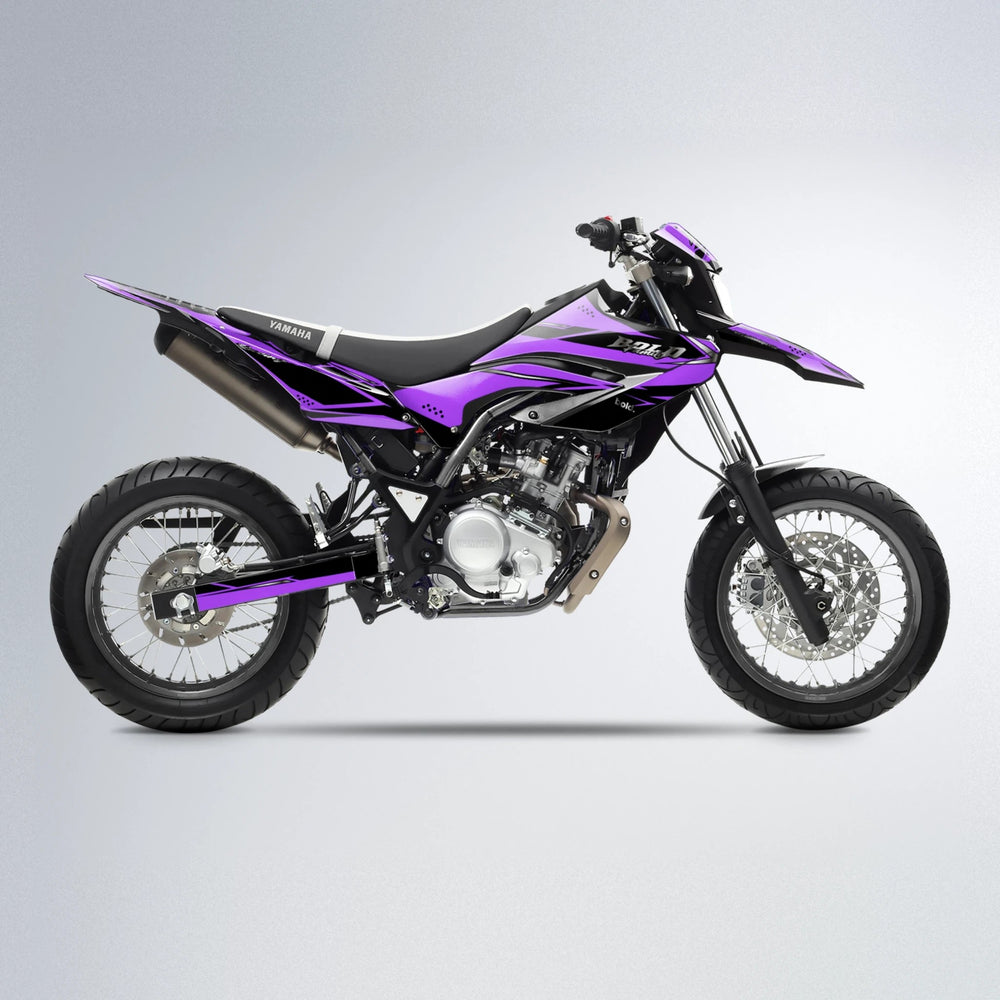 VISIONARY Yamaha WR 125X supermoto graphics kit in Purple