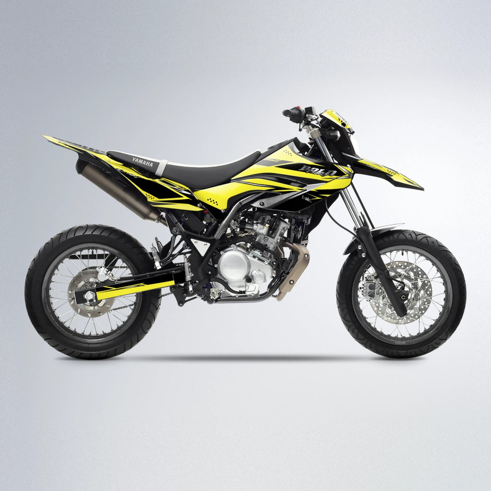 VISIONARY Yamaha WR 125X supermoto graphics kit in Yellow