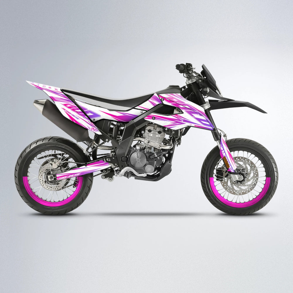 VITALY Aprilia SX 125 supermoto graphics kit in Pink