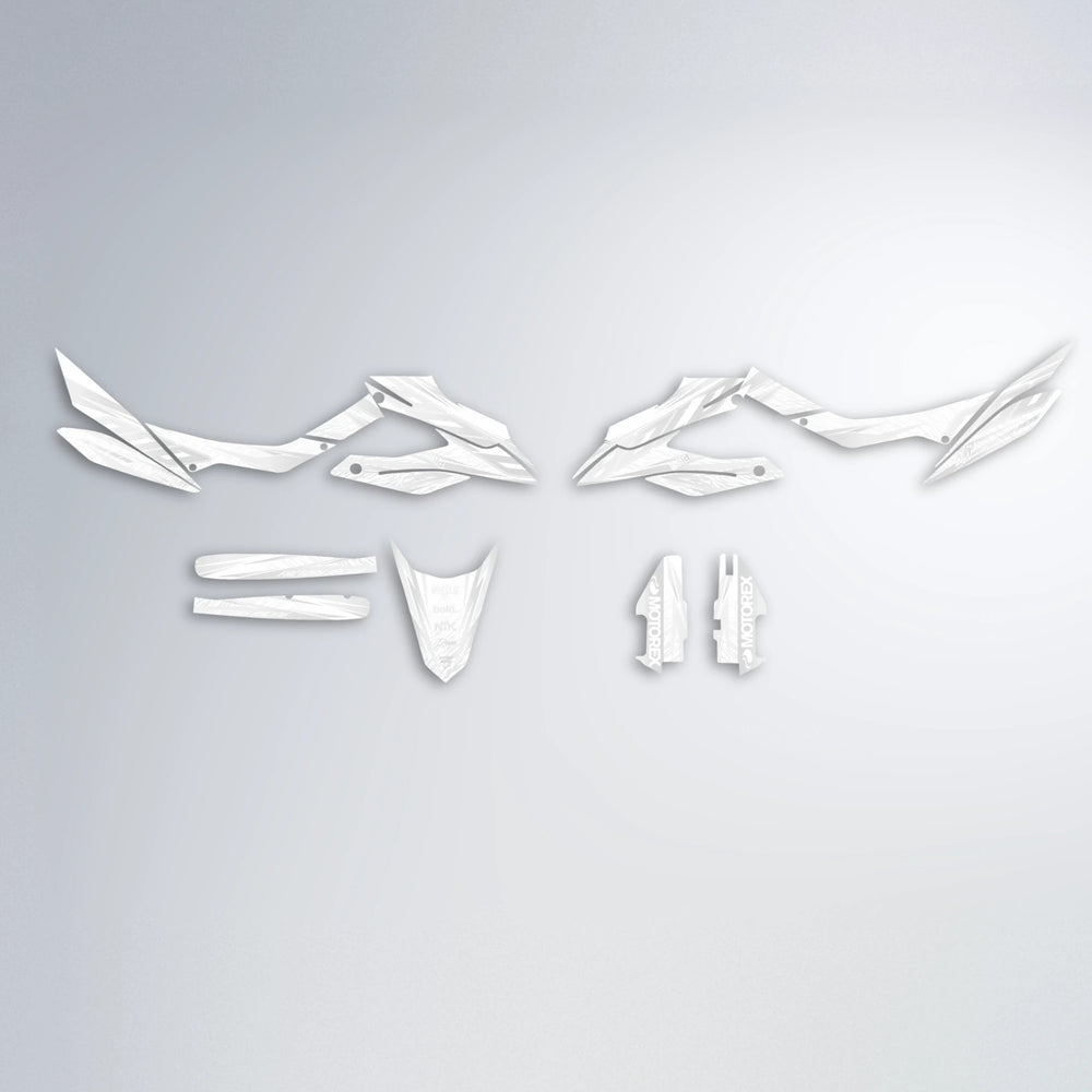 VITALY Aprilia SX 125 graphics kit parts layout in White