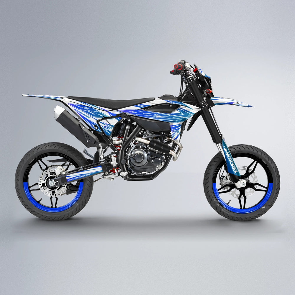 VITALY Beta supermoto graphics kit in Blue