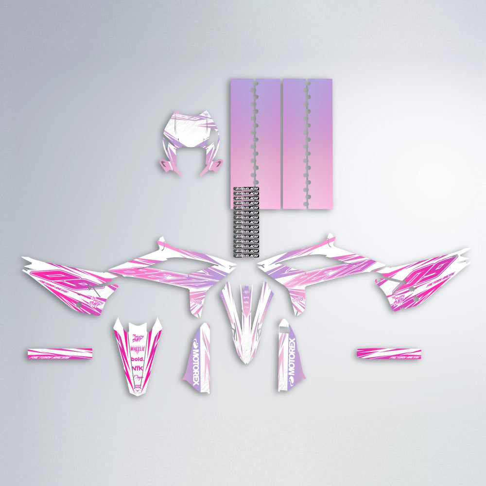 VITALY Beta graphics kit parts layout in Flamingo