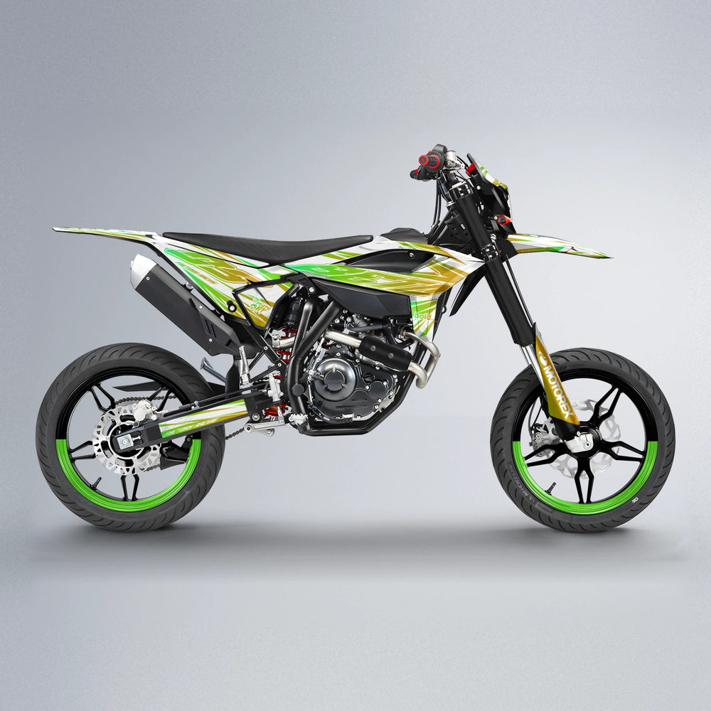 VITALY Beta supermoto graphics kit in Green