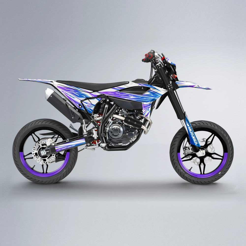 VITALY Beta supermoto graphics kit in Purple