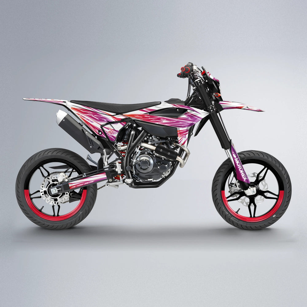 VITALY Beta supermoto graphics kit in Red