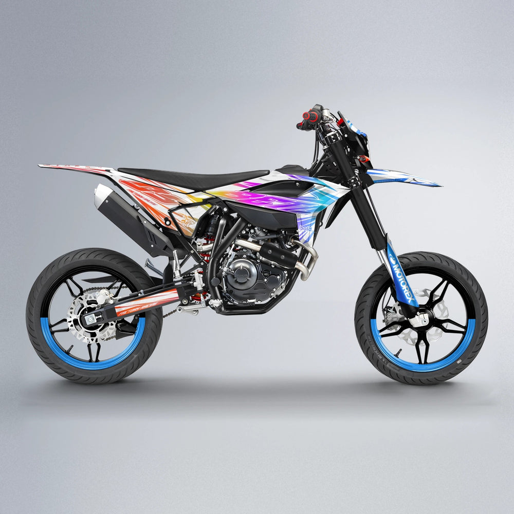 VITALY Beta supermoto graphics kit in Sunset Fade