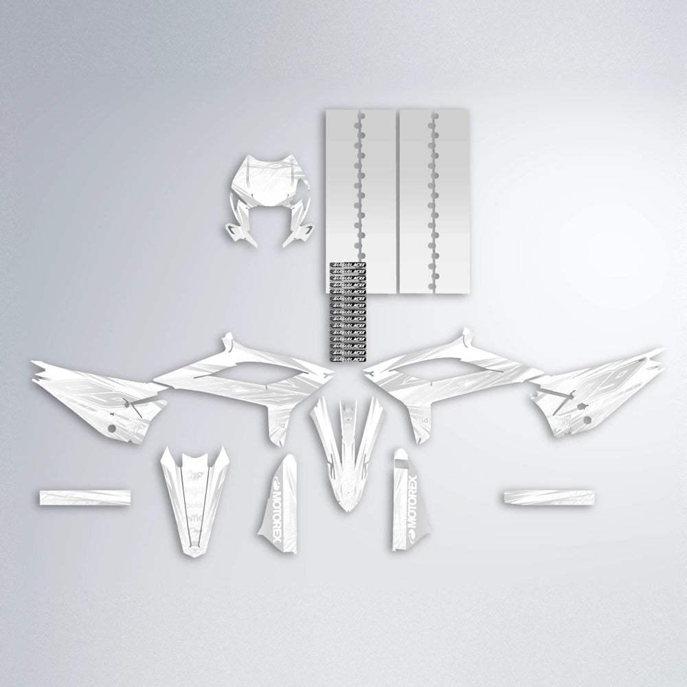 VITALY Beta graphics kit parts layout in White