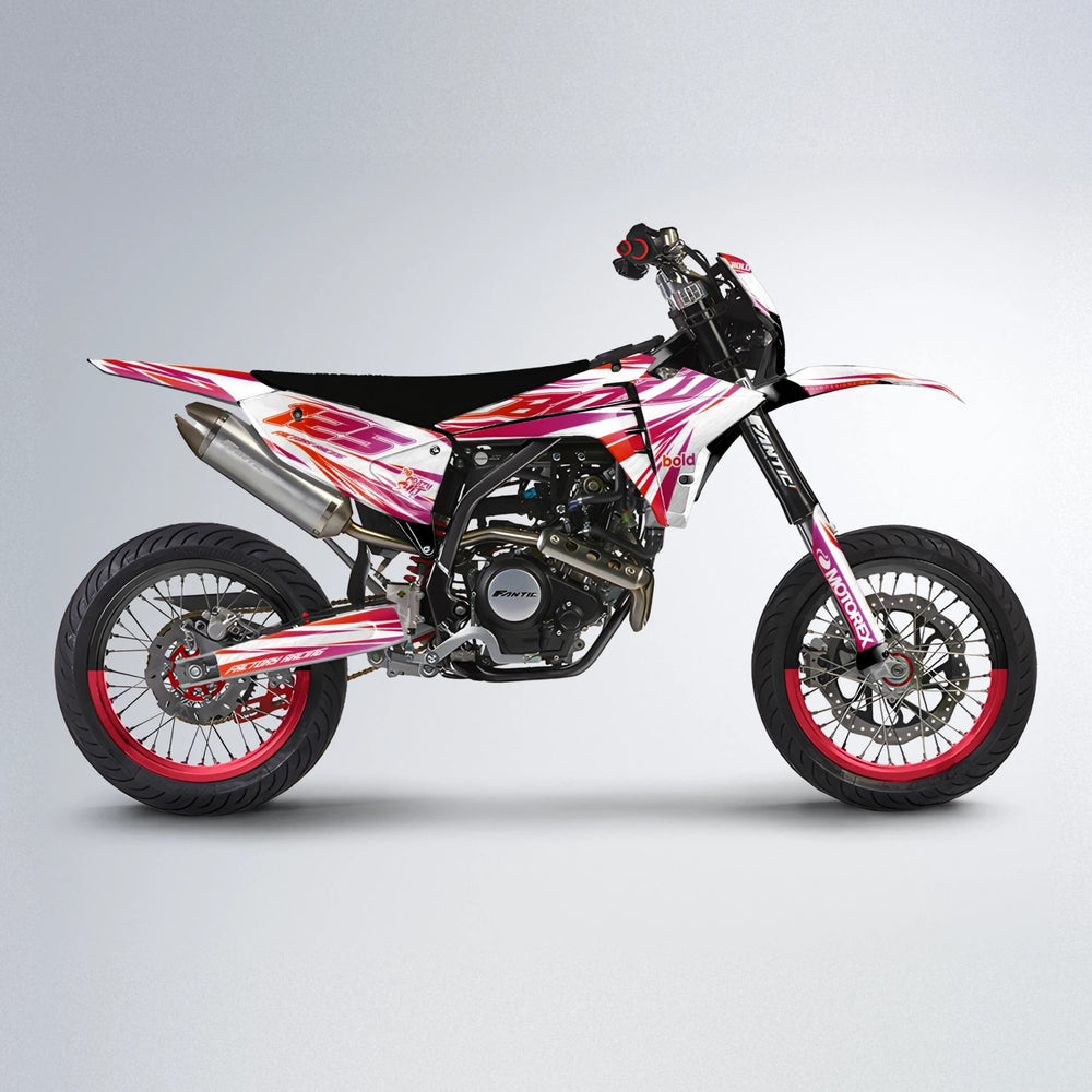 VITALY Fantic supermoto graphics kit in Red