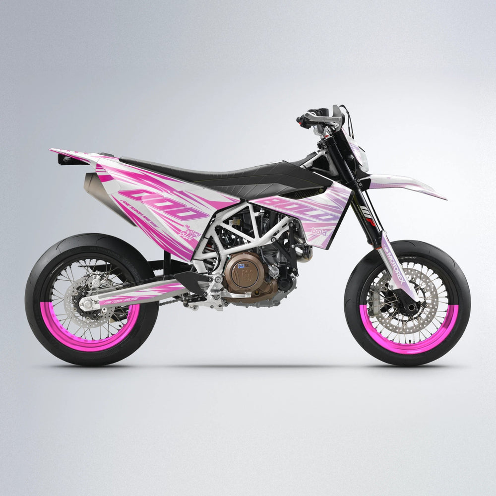 VITALY Husqvarna 701 supermoto graphics kit in Flamingo