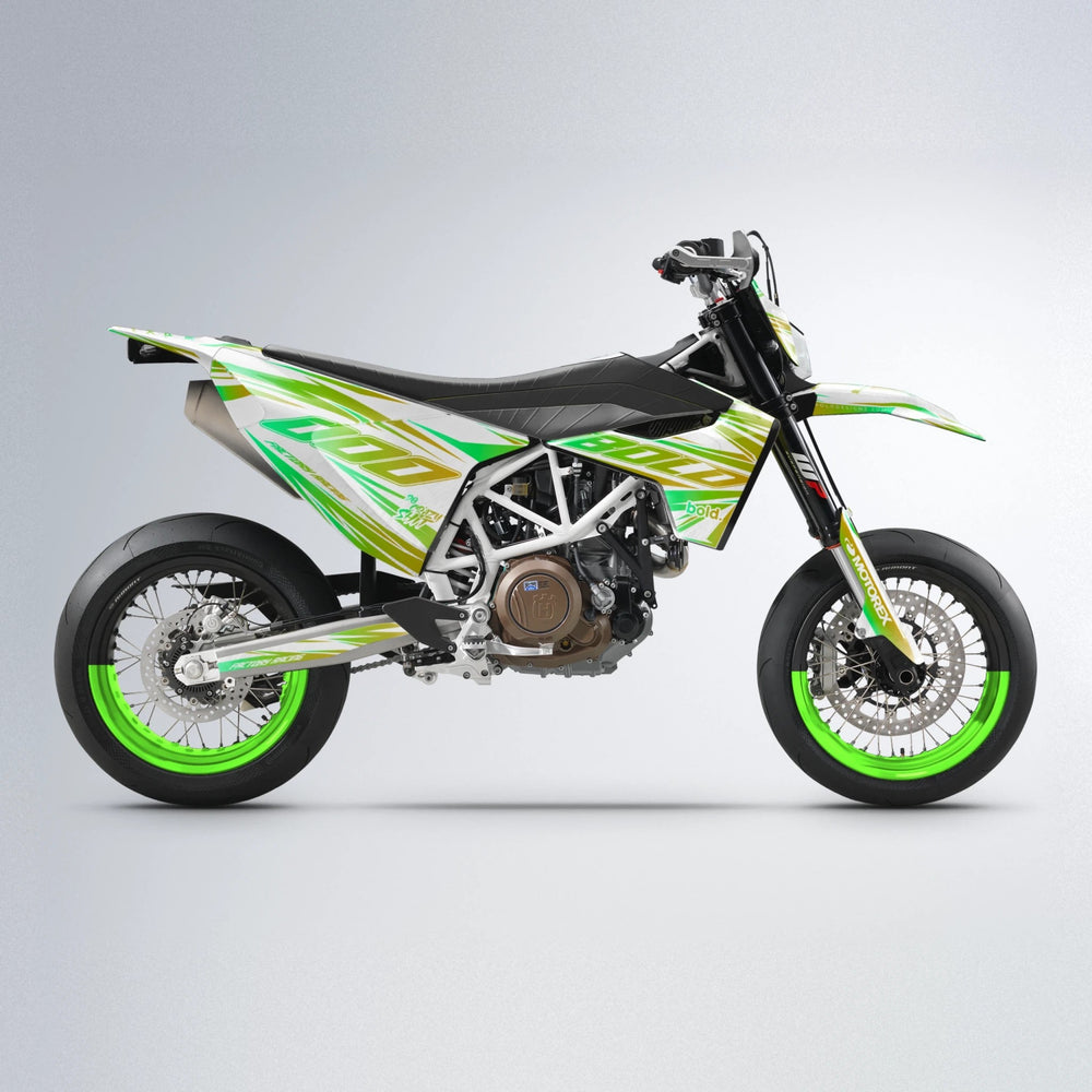 VITALY Husqvarna 701 supermoto graphics kit in Green