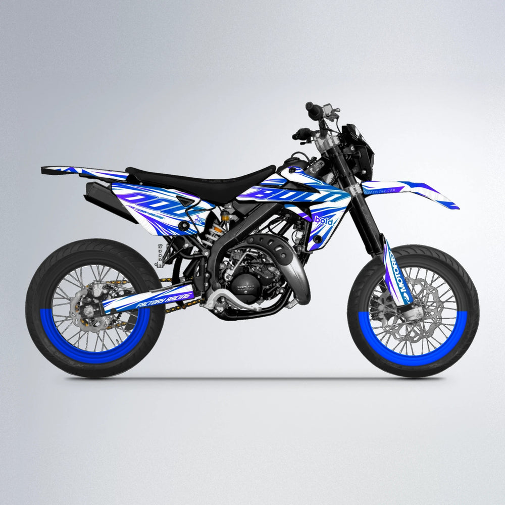 VITALY Rieju MRT supermoto graphics kit in Blue