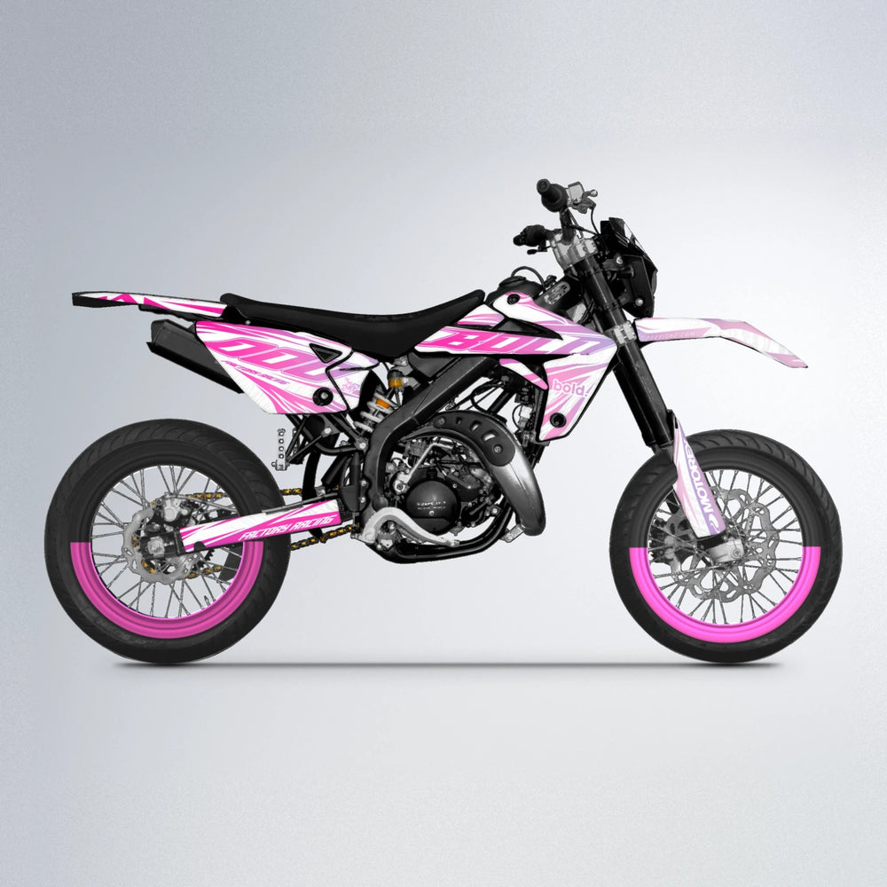 VITALY Rieju MRT supermoto graphics kit in Flamingo