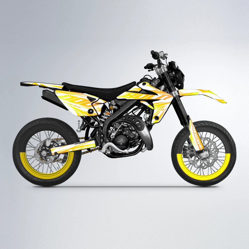 VITALY Rieju MRT supermoto graphics kit in Yellow