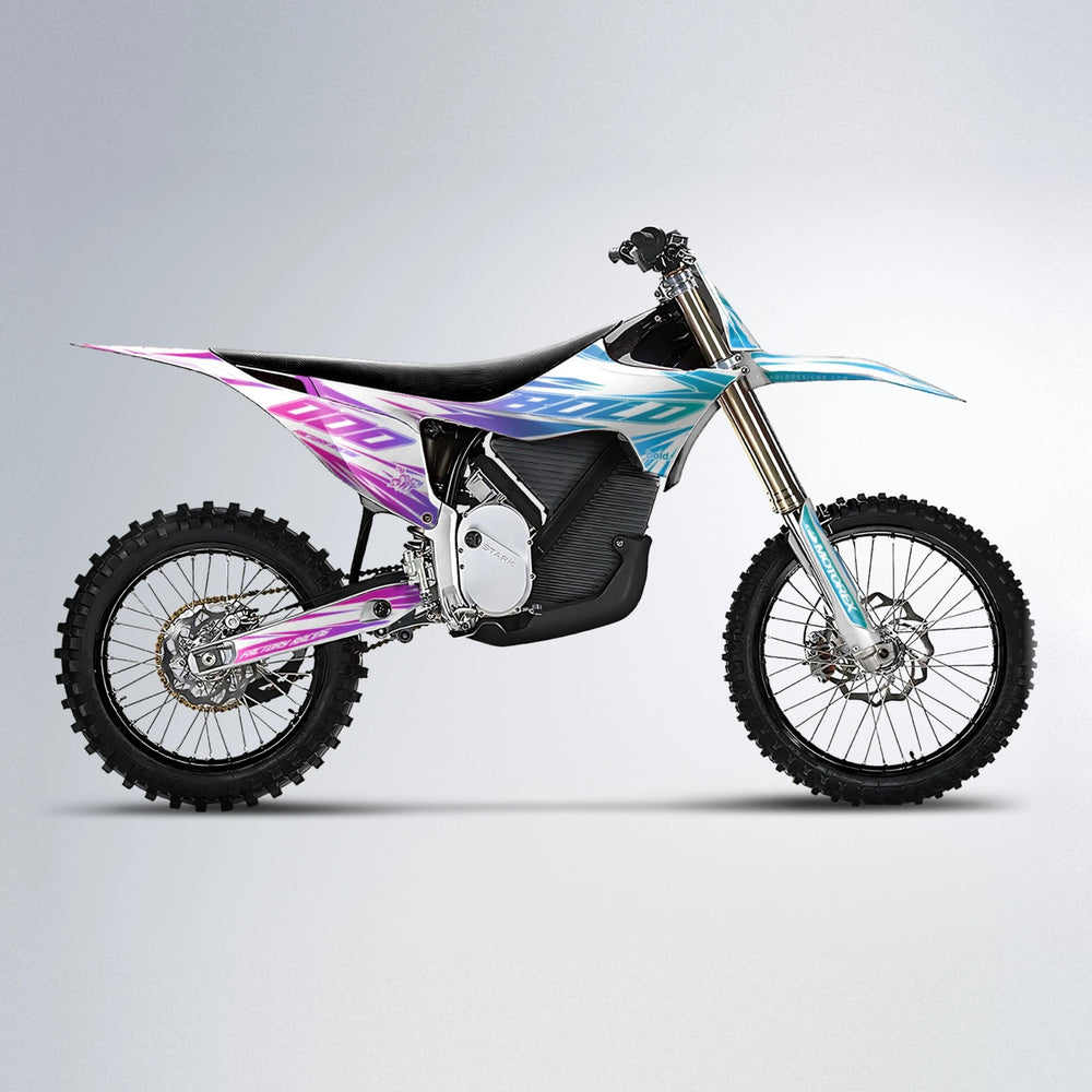 VITALY Stark Varg MX motocross graphics kit in Pink & Light Blue