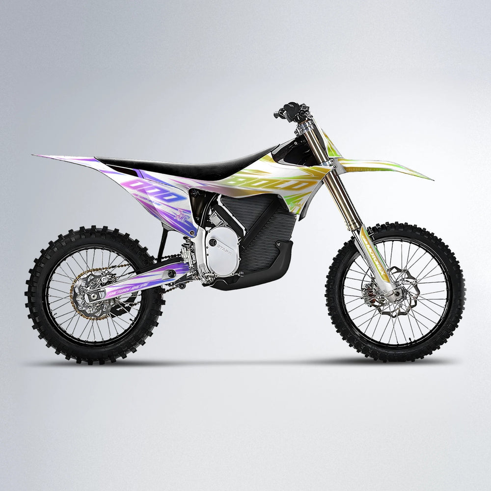 VITALY Stark Varg MX motocross graphics kit in Purple & Yellow