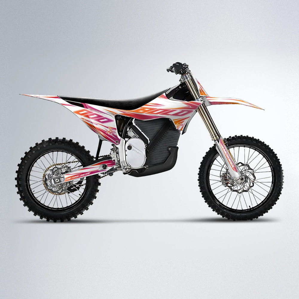 VITALY Stark Varg MX motocross graphics kit in Red & Orange