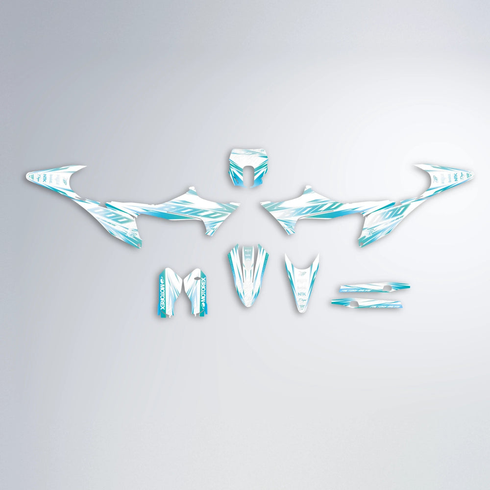 VITALY Stark Varg SM graphics kit parts layout in Light Blue & White