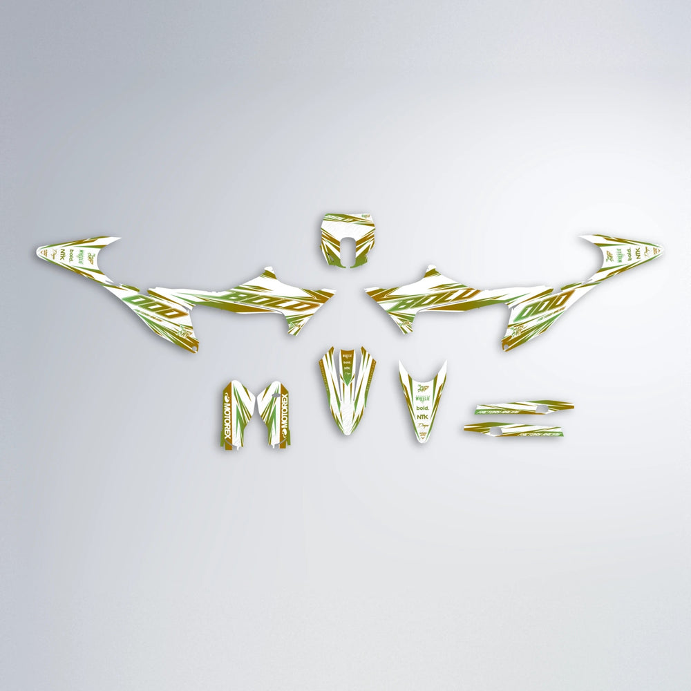 VITALY Stark Varg SM graphics kit parts layout in Olive
