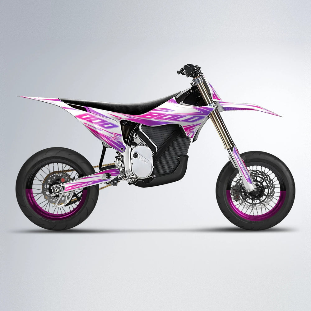 VITALY Stark Varg SM supermoto graphics kit in Pink