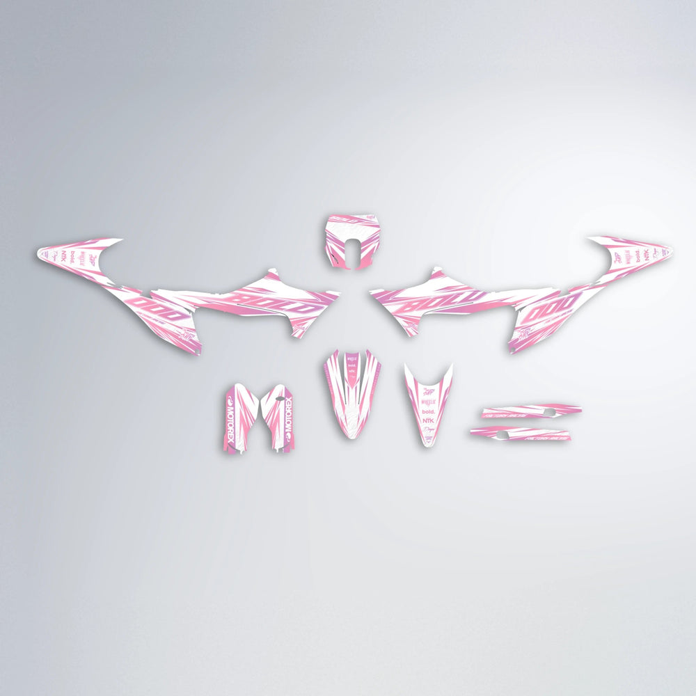 VITALY Stark Varg SM graphics kit parts layout in Sakura Pink