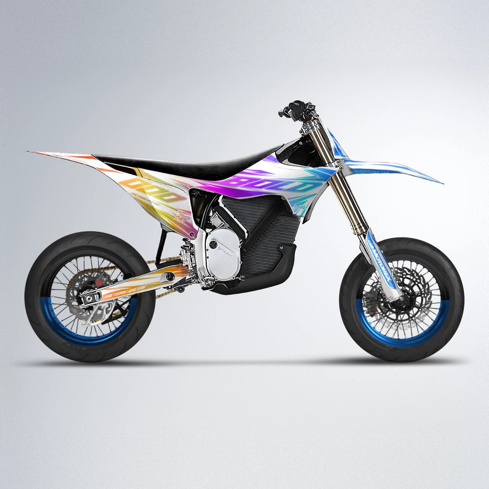 VITALY Stark Varg SM supermoto graphics kit in Sunset Fade