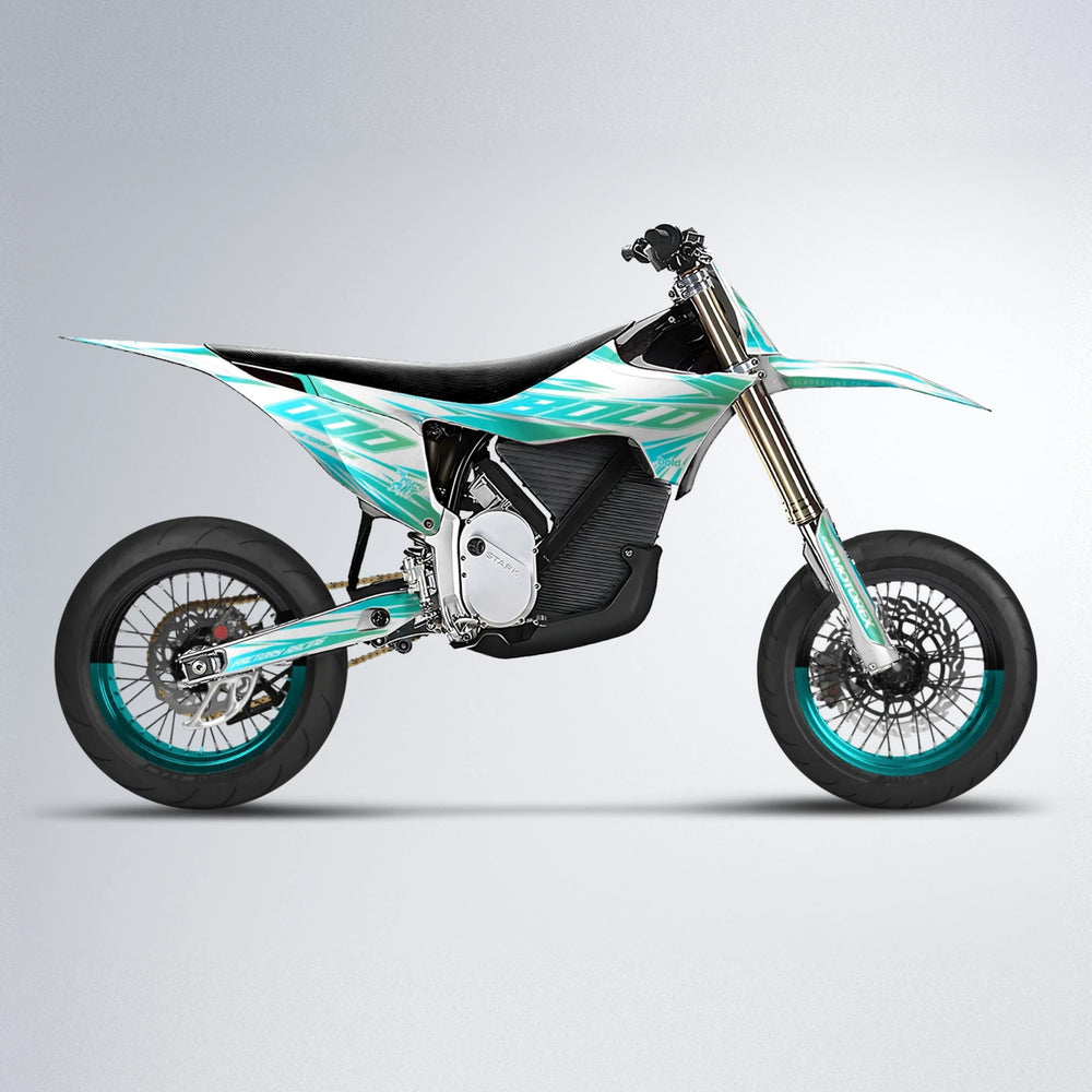 VITALY Stark Varg SM supermoto graphics kit in Teal
