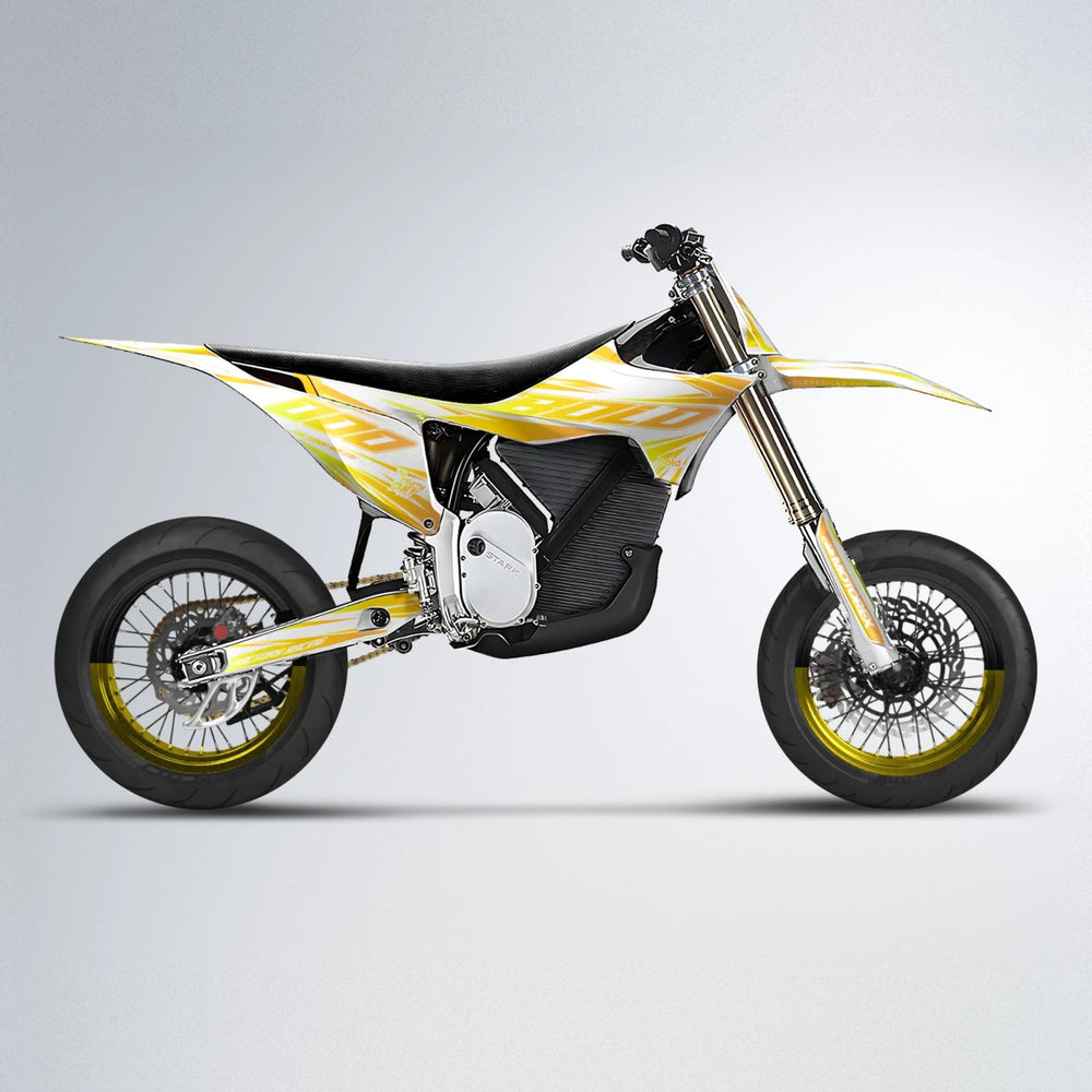 VITALY Stark Varg SM supermoto graphics kit in Yellow