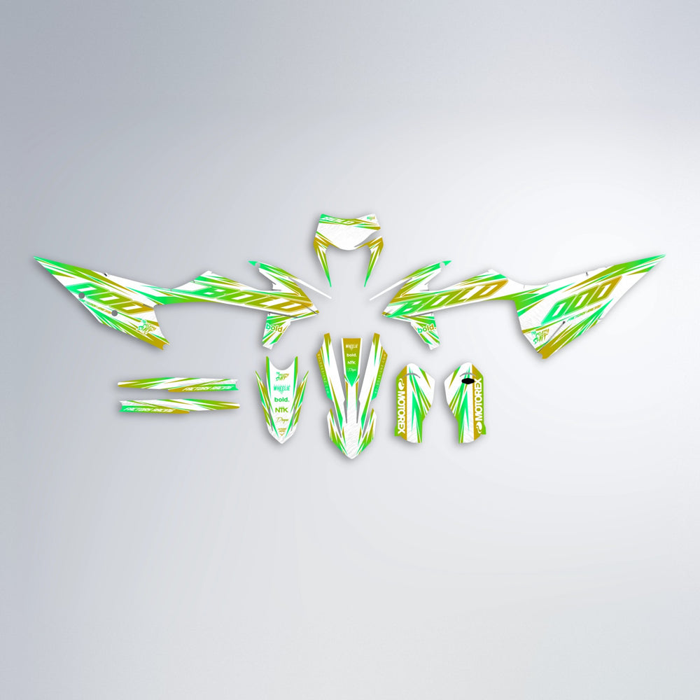 VITALY graphics kit parts layout in Green