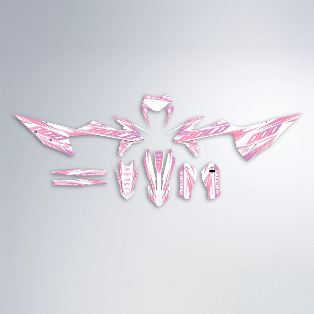 VITALY graphics kit parts layout in Sakura Pink