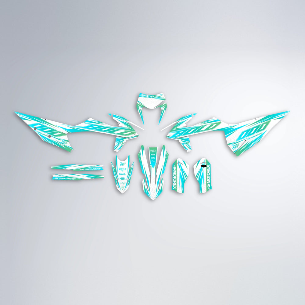 VITALY graphics kit parts layout in Teal
