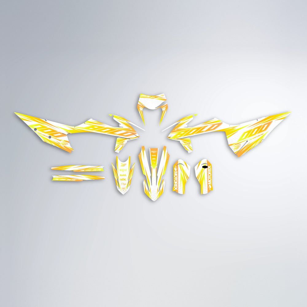 VITALY graphics kit parts layout in Yellow