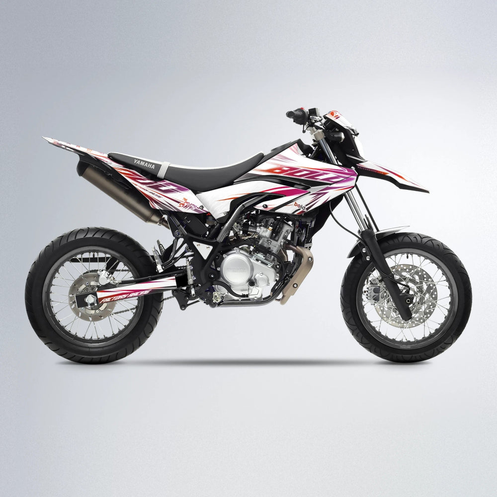 VITALY Yamaha WR 125X supermoto graphics kit in Black & Red