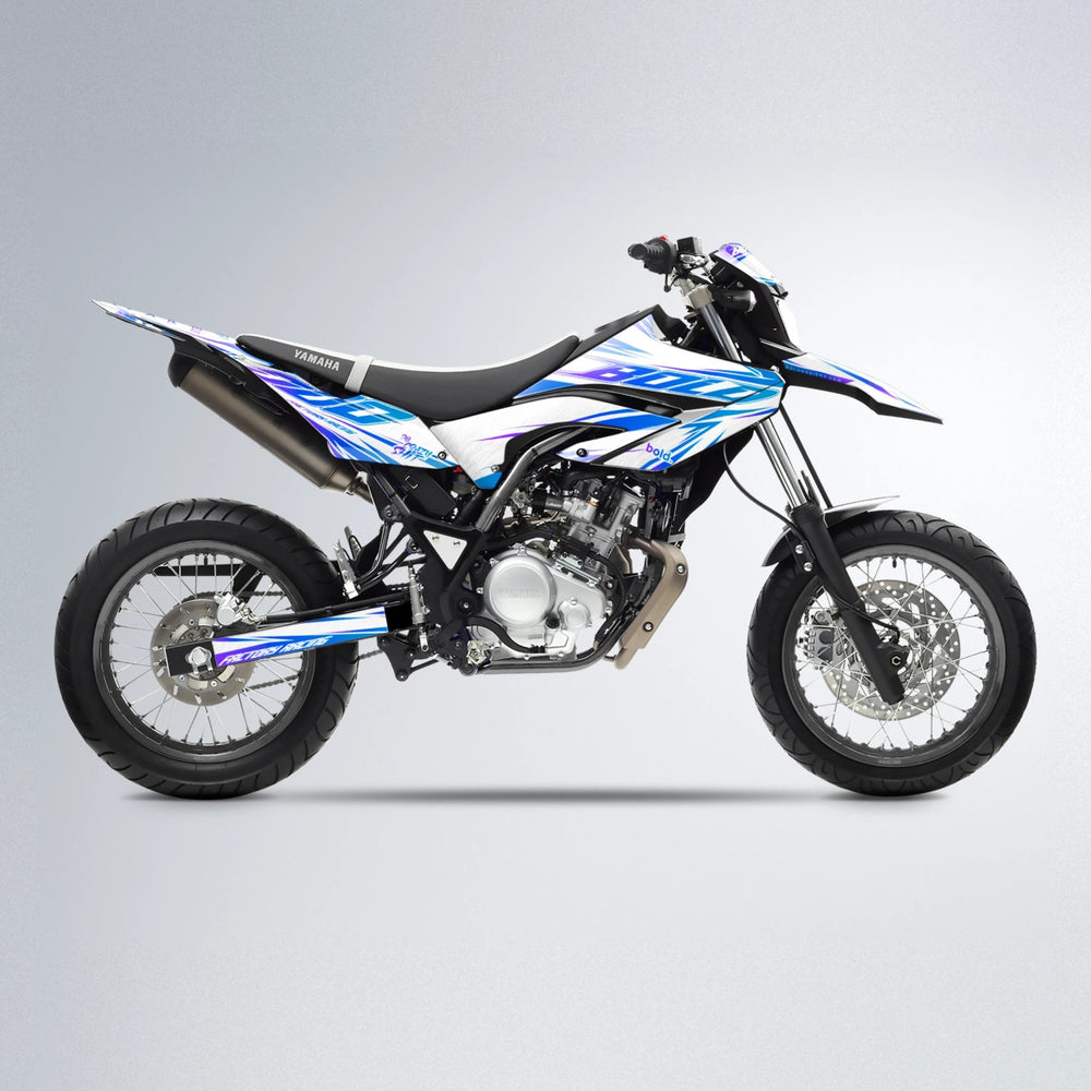 VITALY Yamaha WR 125X supermoto graphics kit in Blue