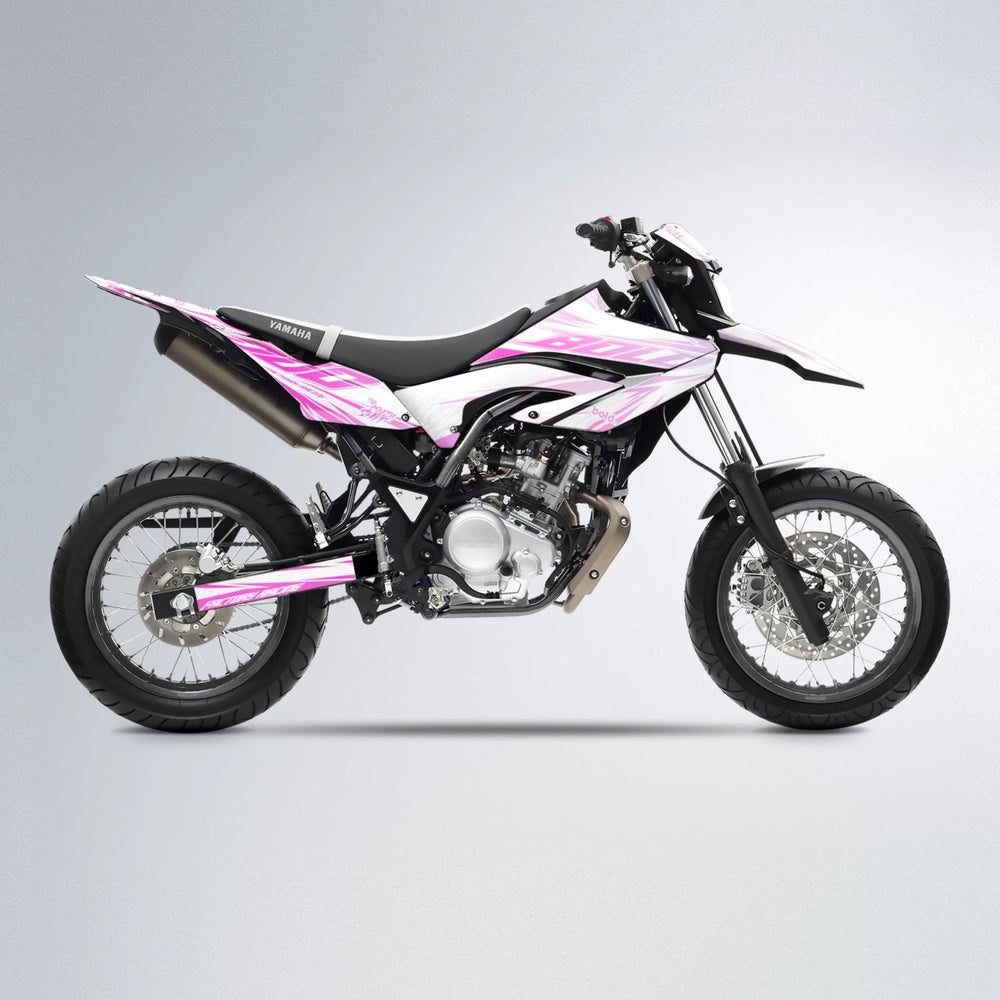 VITALY Yamaha WR 125X supermoto graphics kit in Flamingo