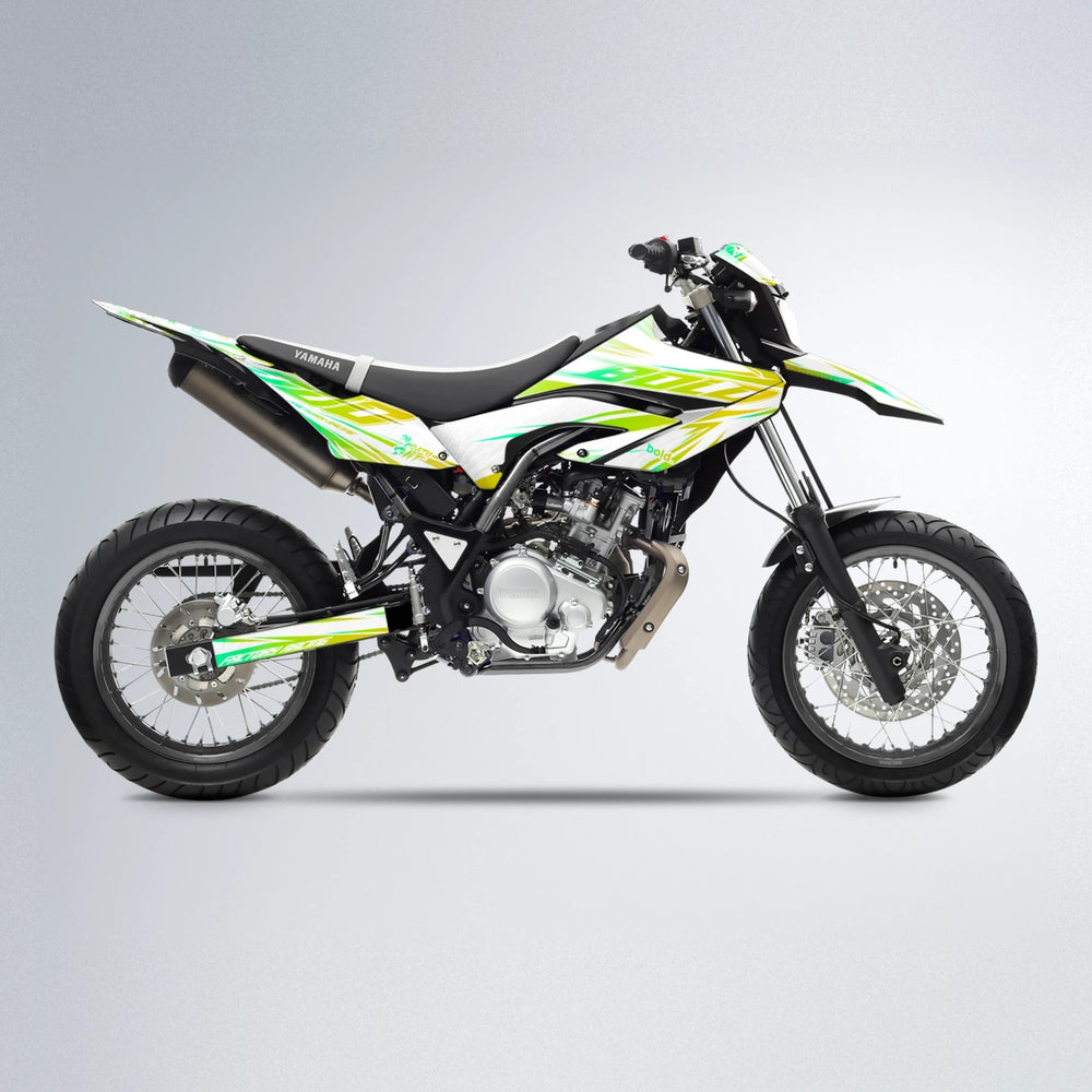 VITALY Yamaha WR 125X supermoto graphics kit in Green