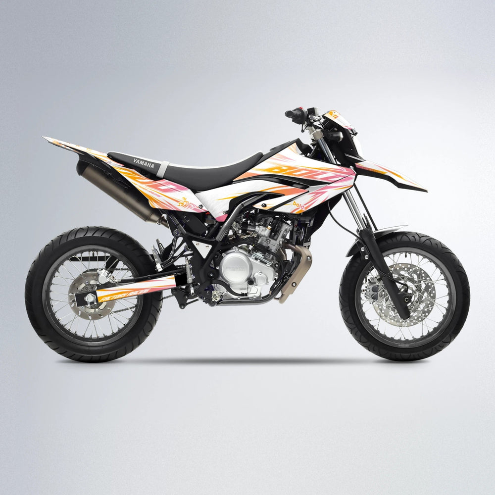 VITALY Yamaha WR 125X supermoto graphics kit in Orange