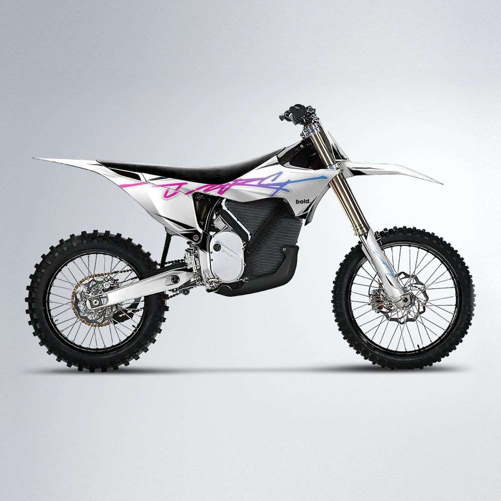 VOLTAGE Stark Varg MX motocross graphics kit in Pink & Light Blue