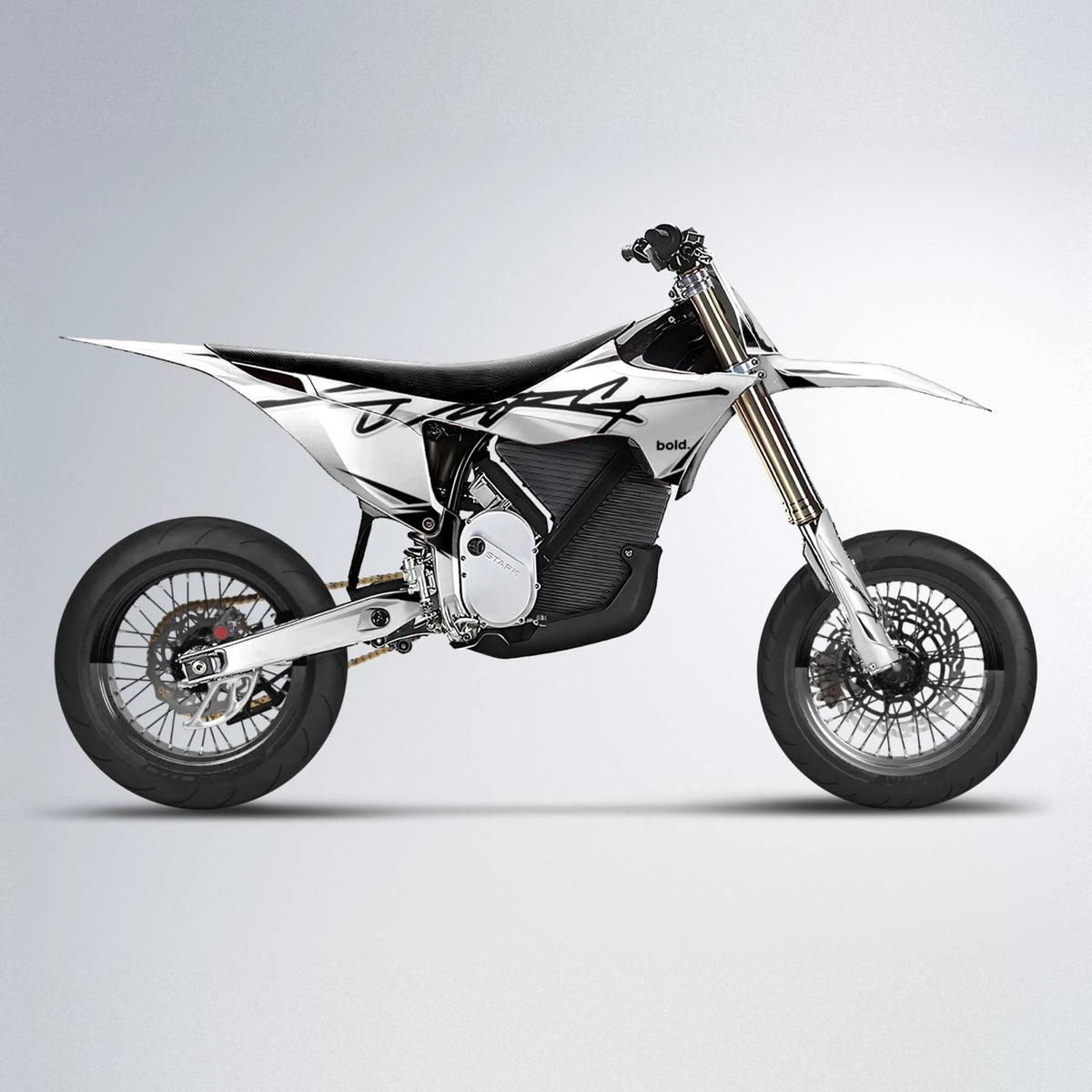 VOLTAGE Stark Varg SM supermoto graphics kit in White