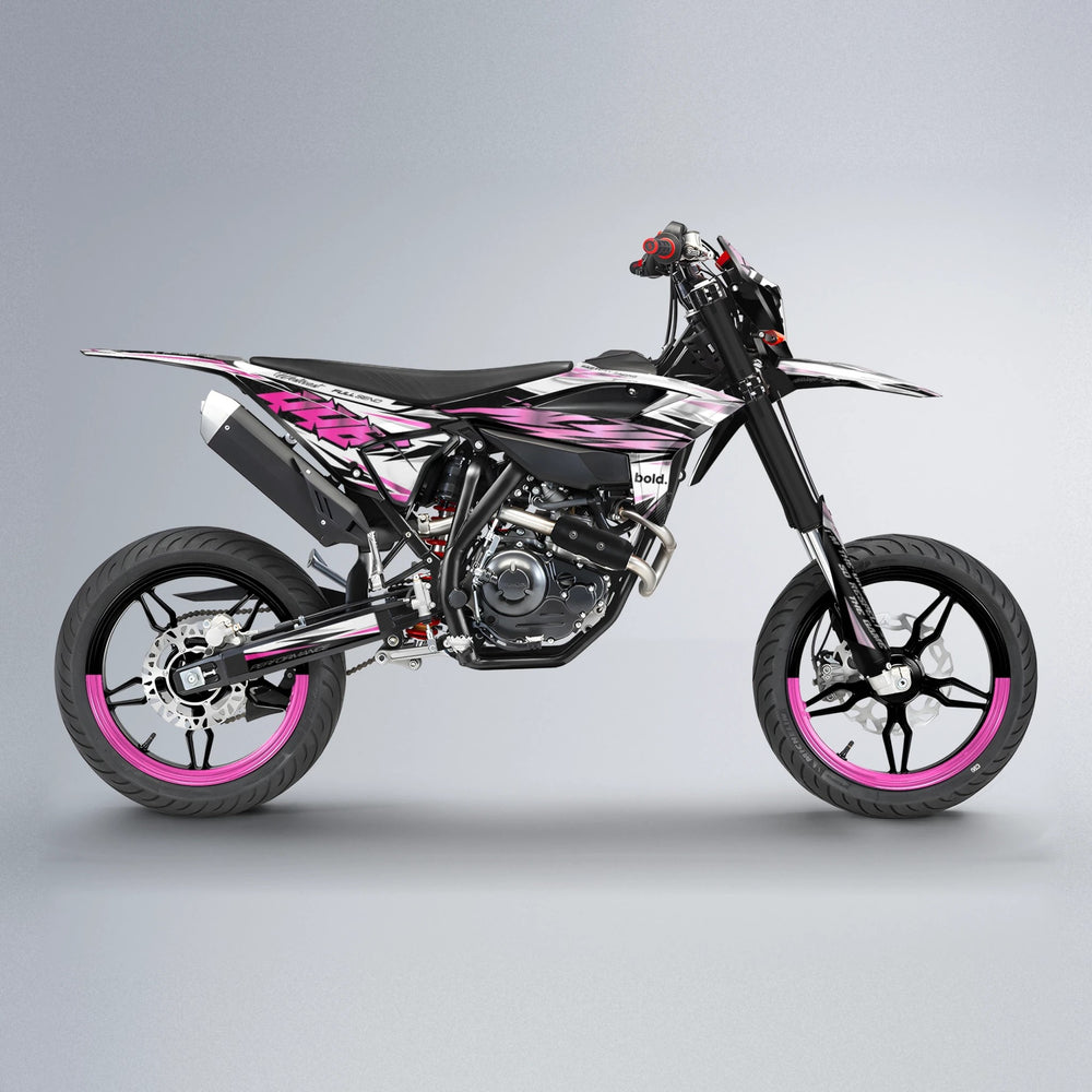 WESTCOAST Beta supermoto graphics kit in Flamingo