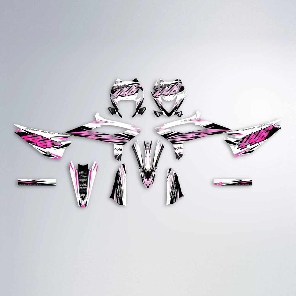 WESTCOAST Beta graphics kit parts layout in Flamingo