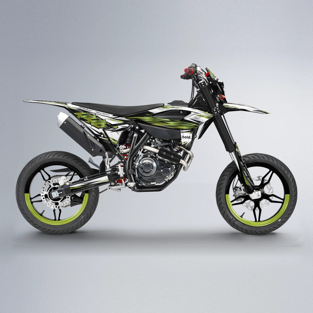 WESTCOAST Beta supermoto graphics kit in Olive