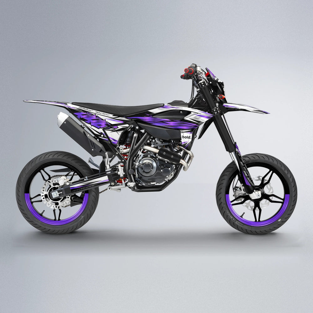 WESTCOAST Beta supermoto graphics kit in Purple