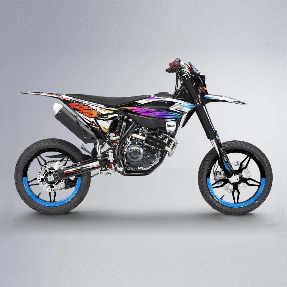 WESTCOAST Beta supermoto graphics kit in Sunset Fade