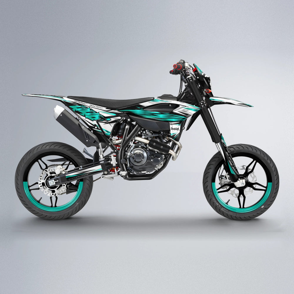 WESTCOAST Beta supermoto graphics kit in Teal