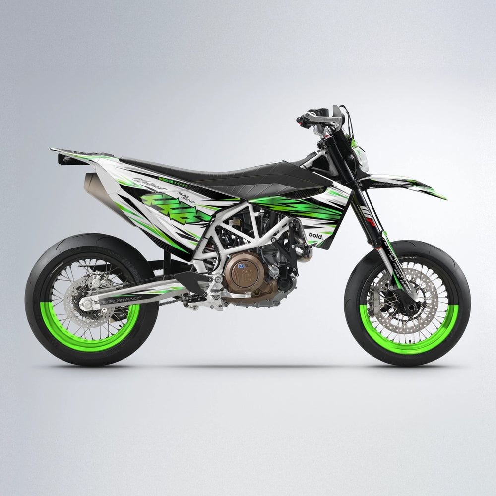 WESTCOAST Husqvarna 701 supermoto graphics kit in Green