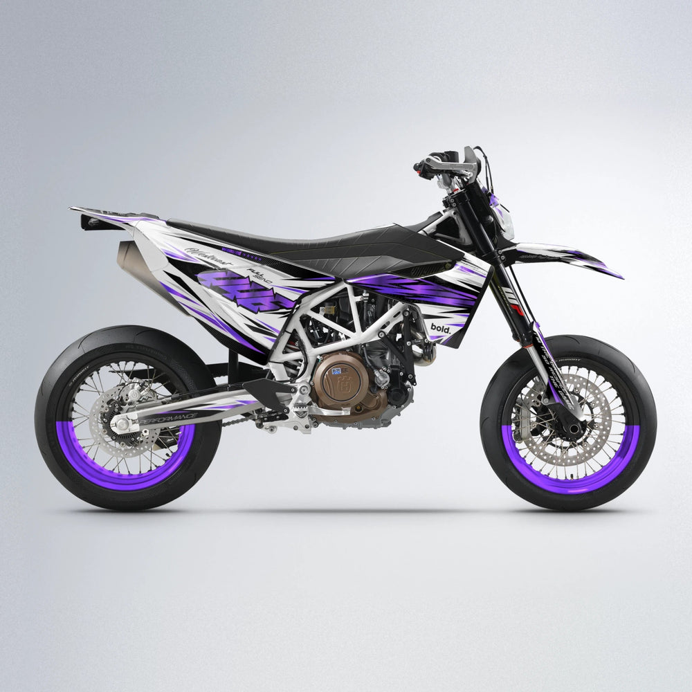 WESTCOAST Husqvarna 701 supermoto graphics kit in Purple